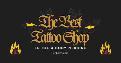 Tattoo & Piercings Facebook ad Image Preview