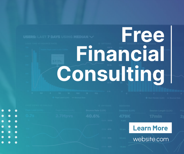 Simple Financial Consulting Facebook Post Design Image Preview