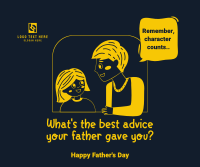 Best Dad Advice Facebook Post Design