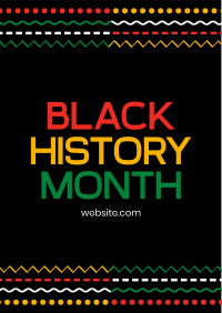 Black History Lines Flyer Design