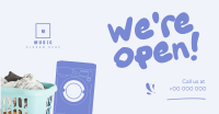 Laundry Opening Facebook Ad Design