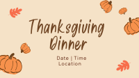 Thanksgiving Dinner Facebook Event Cover Design