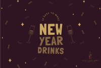 Happy New Year Pinterest board cover Image Preview