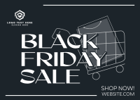 Black Friday Sale Postcard Design