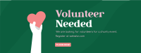 Cute Volunteer Today Facebook cover Image Preview