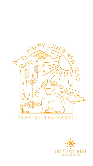 Lunar Rabbit Facebook story Image Preview