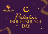 Freedom For Pakistan Postcard Design