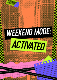 Retro Weekend Mode Poster Image Preview