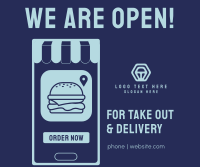 For Takeout Facebook Post Design