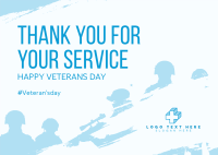 Thank You Veterans Postcard Image Preview