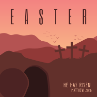 He Has Risen Instagram post Image Preview