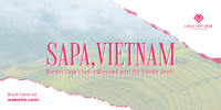 Vietnam Rice Terraces Twitter Post Design
