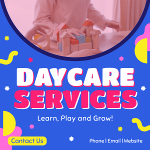 Learn and Grow in Daycare Instagram post Image Preview