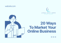 Ways to Market Online Business Postcard Image Preview
