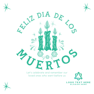 Candles for Dia De los Muertos Instagram post Image Preview