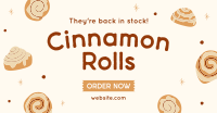 Quirky Cinnamon Rolls Facebook ad Image Preview