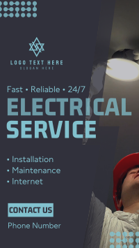 Handyman Electrical Service TikTok Video Preview