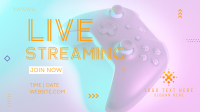 Live Gaming Facebook Event Cover Design