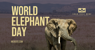 World Elephant Day Facebook ad Image Preview