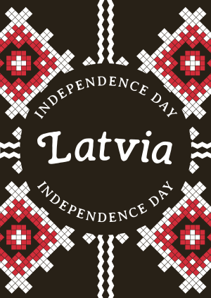 Traditional Latvia Independence Poster Image Preview