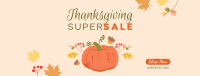 Thanksgiving Pumpkin Sale Facebook Cover Image Preview