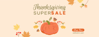 Thanksgiving Pumpkin Sale Facebook cover Image Preview