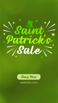 Quirky St. Patrick's Sale Instagram story Image Preview