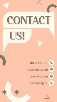 Business Contact Details Instagram story Image Preview