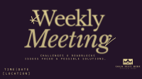 Minimalist Weekly Meeting Animation Preview