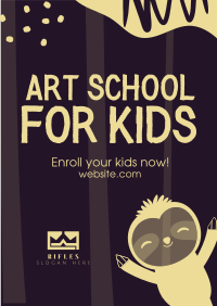 Art School for Kids Flyer Design