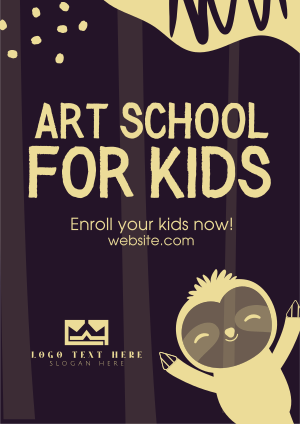 Art School for Kids Flyer Image Preview