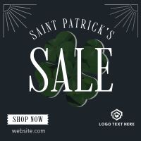 St. Patrick's Sale Clover Instagram Post Design