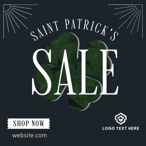 St. Patrick's Sale Clover Instagram post Image Preview