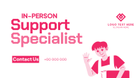 Tech Support Specialist Facebook Event Cover Design