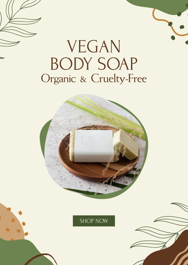 Organic Soap Poster Design Image Preview