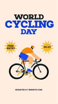 World Bicycle Day Facebook Story Design