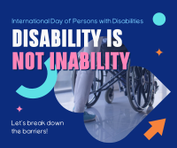Disability Awareness Facebook Post Design