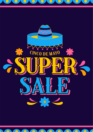 Cinco De Mayo Biggest Colorful Sale Flyer Image Preview