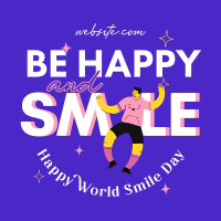 Be Happy And Smile Instagram Post Design