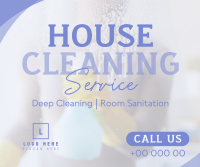 Professional House Cleaning Service Facebook Post Design