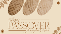 Modern Nostalgia Passover Facebook Event Cover Design