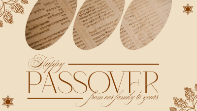 Modern Nostalgia Passover Facebook event cover Image Preview