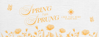 Spring Has Sprung Facebook Cover Design