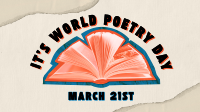 Poetry Day Book Facebook Event Cover Design