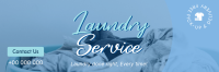 Professional Dry Cleaning Laundry Twitter Header Design