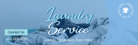 Professional Dry Cleaning Laundry Twitter Header Image Preview