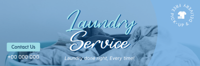 Professional Dry Cleaning Laundry Twitter header (cover) Image Preview