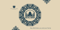 Eid Al Adha Frame Twitter Post Design
