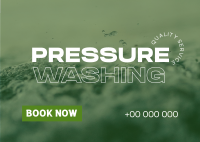 Professional Pressure Wash Postcard Design