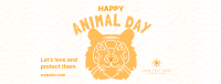 A Happy Lion Facebook cover Image Preview